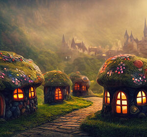 Storyville Magical Fairytown Digital Background 4