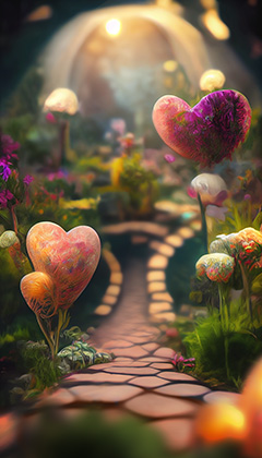 Magical Garden Digital Background 2
